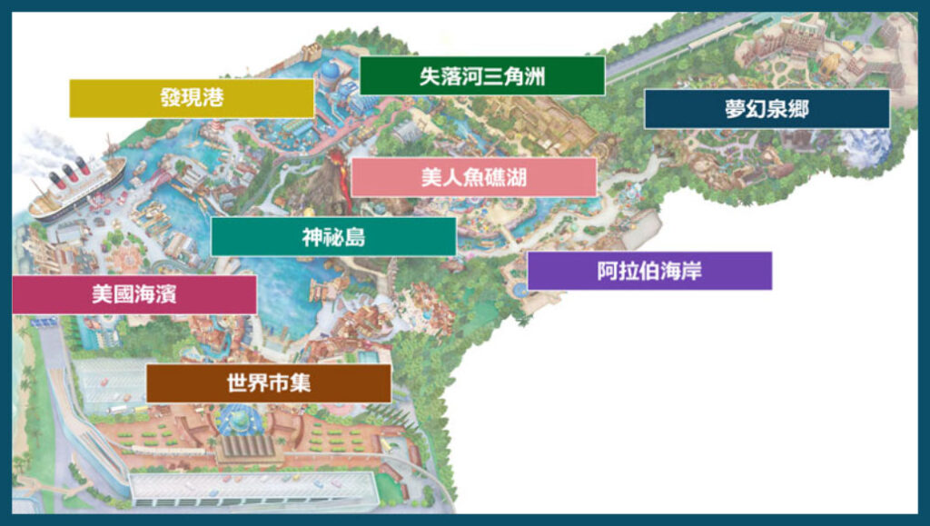 東京海洋迪士尼園區地圖