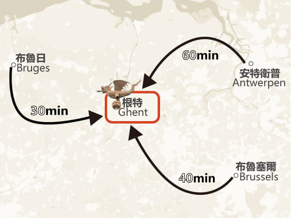 根特自由行_位置