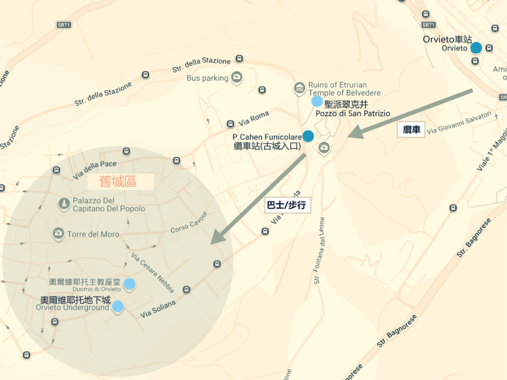 奧爾維耶托景點位置