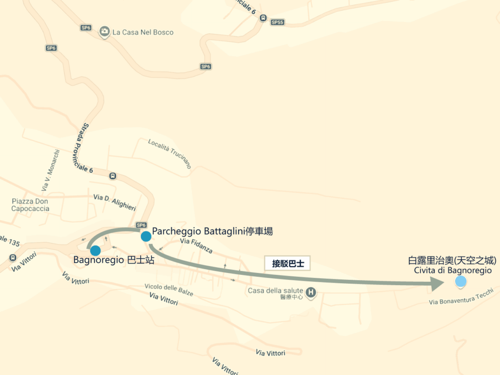 白露里治奧交通位置