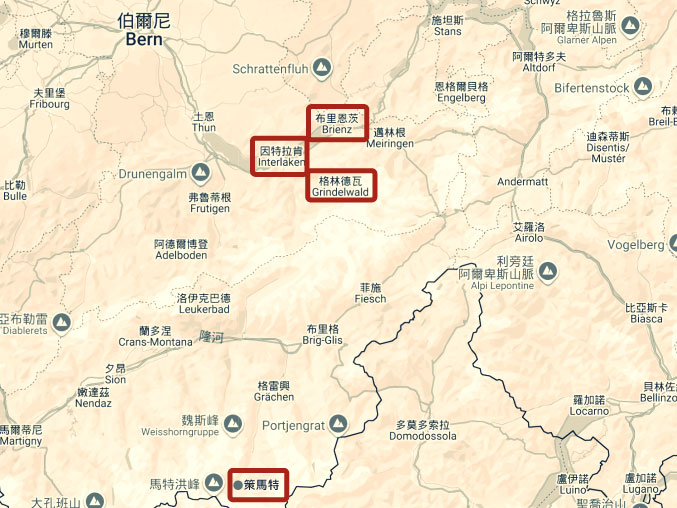 布里恩茨所在位置